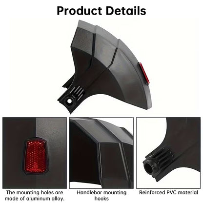 Compatible Rear Fender for KuKirin G2 G3 G4 Electric Scooter | High-Visibility Reflective Plastic Mudguard
