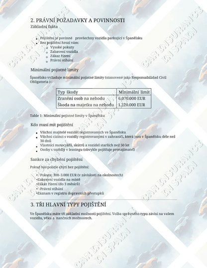 E-book Car Insurance in Spain