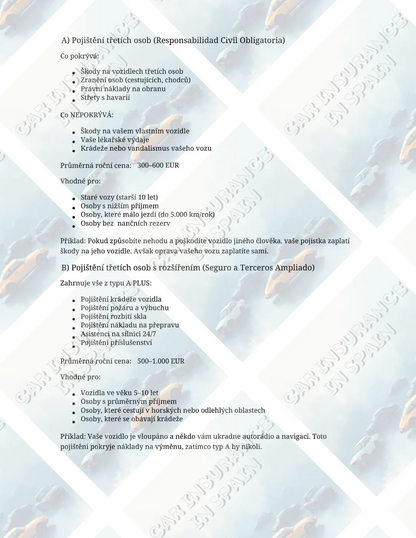 E-book Car Insurance in Spain