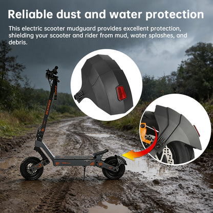 Compatible Rear Fender for KuKirin G2 G3 G4 Electric Scooter | High-Visibility Reflective Plastic Mudguard