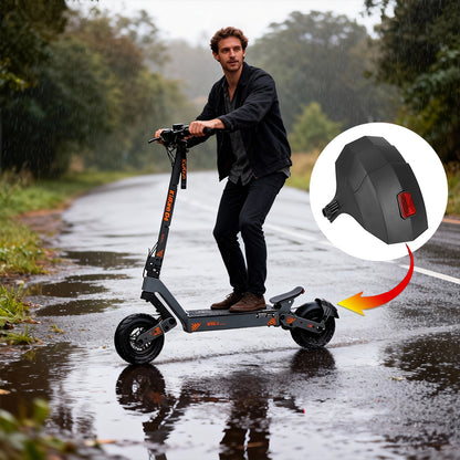 Compatible Rear Fender for KuKirin G2 G3 G4 Electric Scooter | High-Visibility Reflective Plastic Mudguard