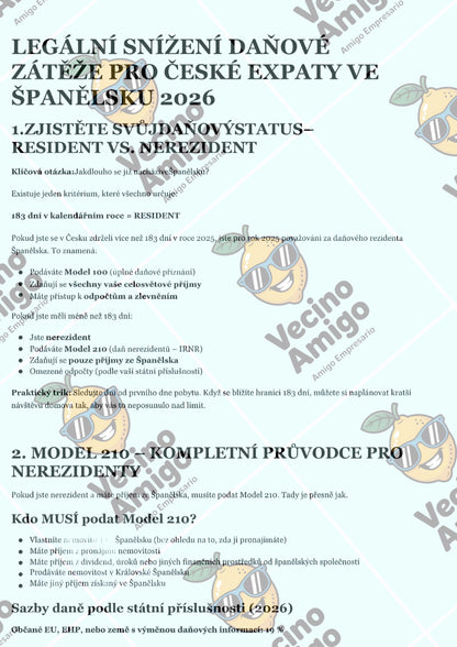 Legální daňová optimalizace 2026 – Jak legálně snížit daně ve Španělsku